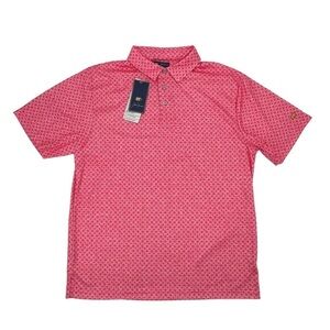 NWT Jack Nicklaus Red StayDri StayScreen StayMotion Golf Polo Shirt Size L Men's